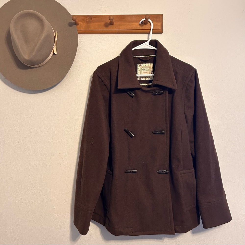 Vintage Old Navy Wool Blend Pea Coat Size XXL